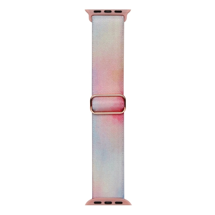 For Apple Watch 9 45mm Painted Pattern Nylon Replacement Watch Band(Symphony Aurora) - free shipping - PMc TechLife - Order now!