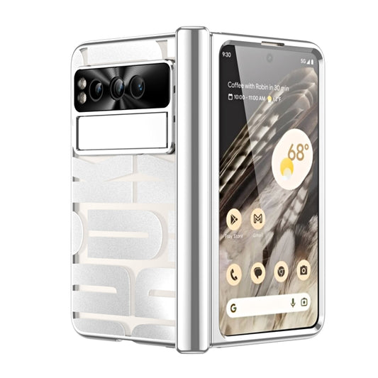 For Google Pixel Fold Integrated Electroplating Folding Phone Case(Silver) - Google Cases by PMC Jewellery | Online Shopping South Africa | PMC Jewellery | Buy Now Pay Later Mobicred