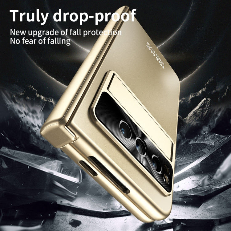 For Google Pixel Fold Integrated Electroplating Folding All-inclusive Phone Case(Gold) - Google Cases by PMC TechLife | Online Shopping South Africa | PMC TechLife | Buy Now Pay Later Mobicred