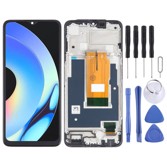 For Realme V30 OEM LCD Screen Digitizer Full Assembly with Frame - LCD Screen by PMC Jewellery | Online Shopping South Africa | PMC Jewellery