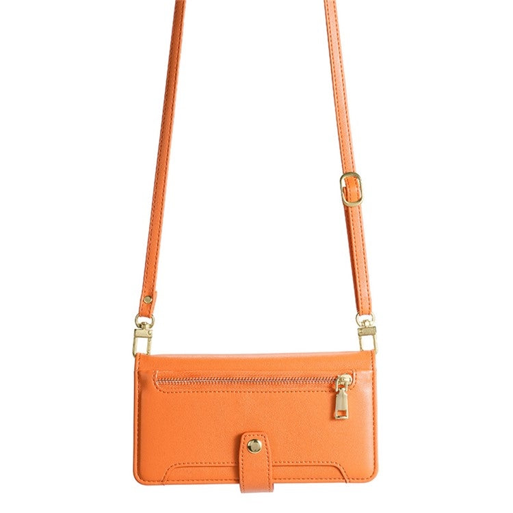 For Infinix Note 40 5G Sheep Texture Cross-body Zipper Wallet Leather Phone Case(Orange) - Infinix Cases by PMC TechLife | Online Shopping South Africa | PMC TechLife | Buy Now Pay Later Mobicred