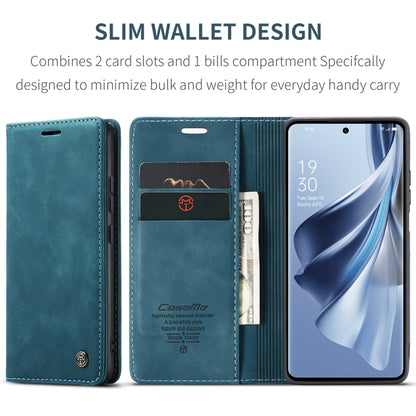 For OPPO Reno10 5G Global／Reno10 Pro Global CaseMe 013 Multifunctional Horizontal Flip Leather Phone Case(Blue) - OPPO Cases by CaseMe | Online Shopping South Africa | PMC Jewellery | Buy Now Pay Later Mobicred