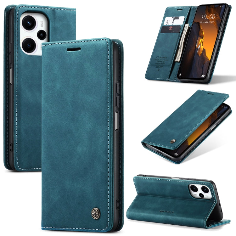 For Xiaomi Poco F5 5G/Redmi Note 12 Turbo 5G CaseMe 013 Multifunctional Horizontal Flip Leather Phone Case(Blue) - Xiaomi Cases by CaseMe | Online Shopping South Africa | PMC Jewellery | Buy Now Pay Later Mobicred