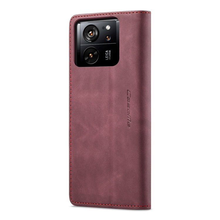 For Xiaomi 13T/13T Pro CaseMe 013 Multifunctional Horizontal Flip Leather Phone Case(Wine Red) - Xiaomi Cases by CaseMe | Online Shopping South Africa | PMC Jewellery | Buy Now Pay Later Mobicred