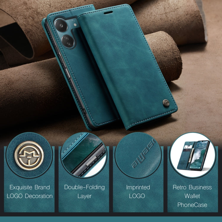 For Xiaomi Redmi 13C 4G Global / 13C 5G CaseMe 013 Multifunctional Horizontal Flip Leather Phone Case(Blue) - Xiaomi Cases by CaseMe | Online Shopping South Africa | PMC Jewellery | Buy Now Pay Later Mobicred