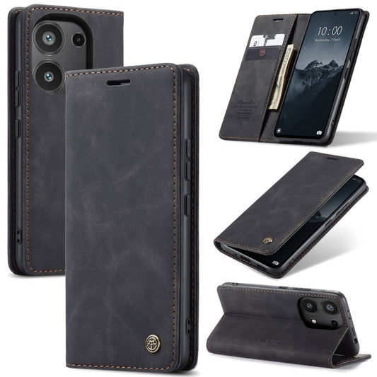 For Xiaomi Redmi Note 13 Pro 4G CaseMe 013 Multifunctional Horizontal Flip Leather Phone Case(Black) - Xiaomi Cases by CaseMe | Online Shopping South Africa | PMC Jewellery | Buy Now Pay Later Mobicred