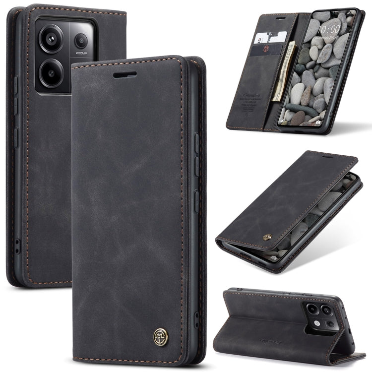 For Xiaomi Redmi Note 13 Pro 5G CaseMe 013 Multifunctional Horizontal Flip Leather Phone Case(Black) - Xiaomi Cases by CaseMe | Online Shopping South Africa | PMC Jewellery | Buy Now Pay Later Mobicred