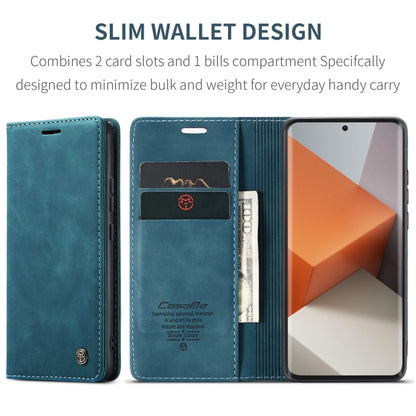 For Xiaomi Redmi Note 13 Pro+ CaseMe 013 Multifunctional Horizontal Flip Leather Phone Case(Blue) - Xiaomi Cases by CaseMe | Online Shopping South Africa | PMC Jewellery | Buy Now Pay Later Mobicred