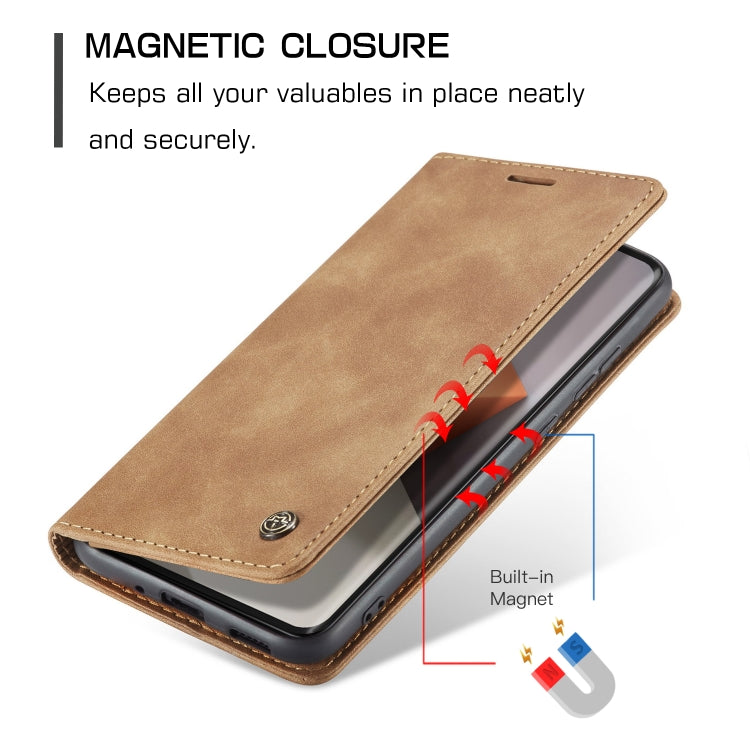 For Xiaomi Redmi Note 13 Pro+ CaseMe 013 Multifunctional Horizontal Flip Leather Phone Case(Brown) - Xiaomi Cases by CaseMe | Online Shopping South Africa | PMC Jewellery | Buy Now Pay Later Mobicred