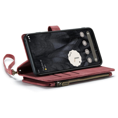 For Google Pixel 8 Pro CaseMe C30 Multifunctional Leather Phone Case(Red) - Google Cases by CaseMe | Online Shopping South Africa | PMC Jewellery | Buy Now Pay Later Mobicred