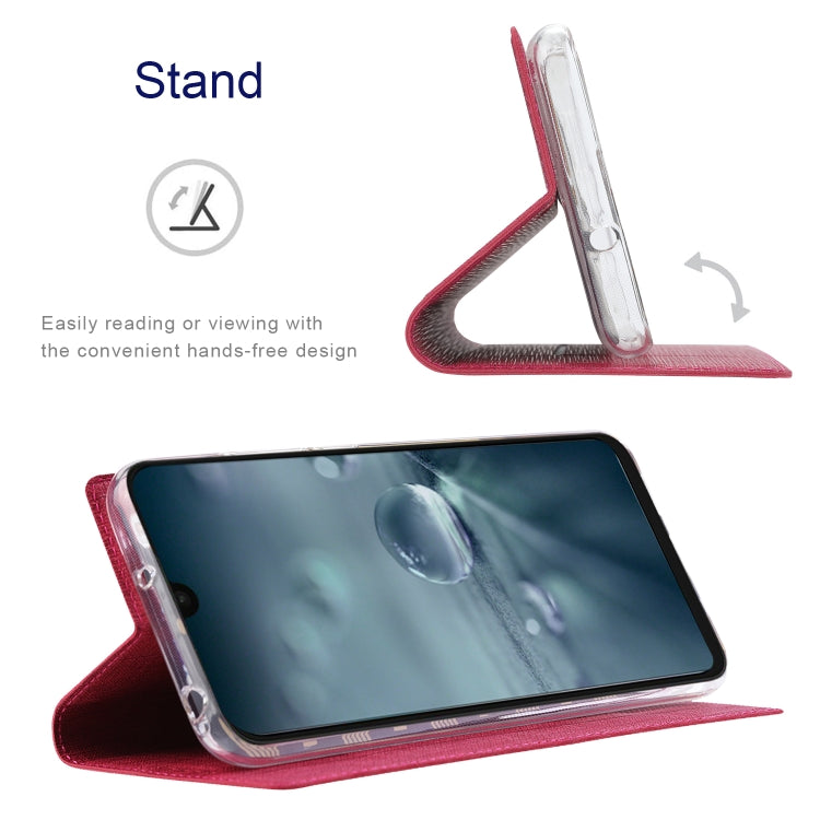 For Sharp Aquos Wish 3 ViLi DMX Series Shockproof TPU + PU Leather Magnetic Attraction Horizontal Flip Case(Rose Red) - More Brand by ViLi | Online Shopping South Africa | PMC Jewellery | Buy Now Pay Later Mobicred