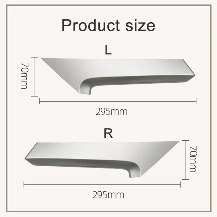 For Toyota Camry 2006-2011 Left-hand Drive Car Door Inside Handle Cover 74646-06080, Type:Left Front(Silver) - Door Handles by PMC TechLife | Online Shopping South Africa | PMC TechLife | Buy Now Pay Later Mobicred