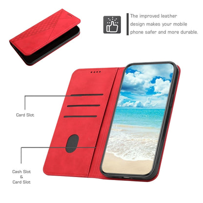 For Xiaomi Redmi K70 / K70 Pro Diamond Splicing Skin Feel Magnetic Leather Phone Case(Red) - K70 Pro Cases by PMC Jewellery | Online Shopping South Africa | PMC Jewellery | Buy Now Pay Later Mobicred