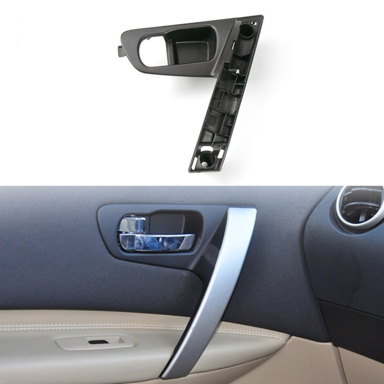 For Nissan Qashqai Left-Drive Car Door Inside Handle Base Bracket, Type:Base Left(Black) - Door Handles by PMC TechLife | Online Shopping South Africa | PMC TechLife | Buy Now Pay Later Mobicred