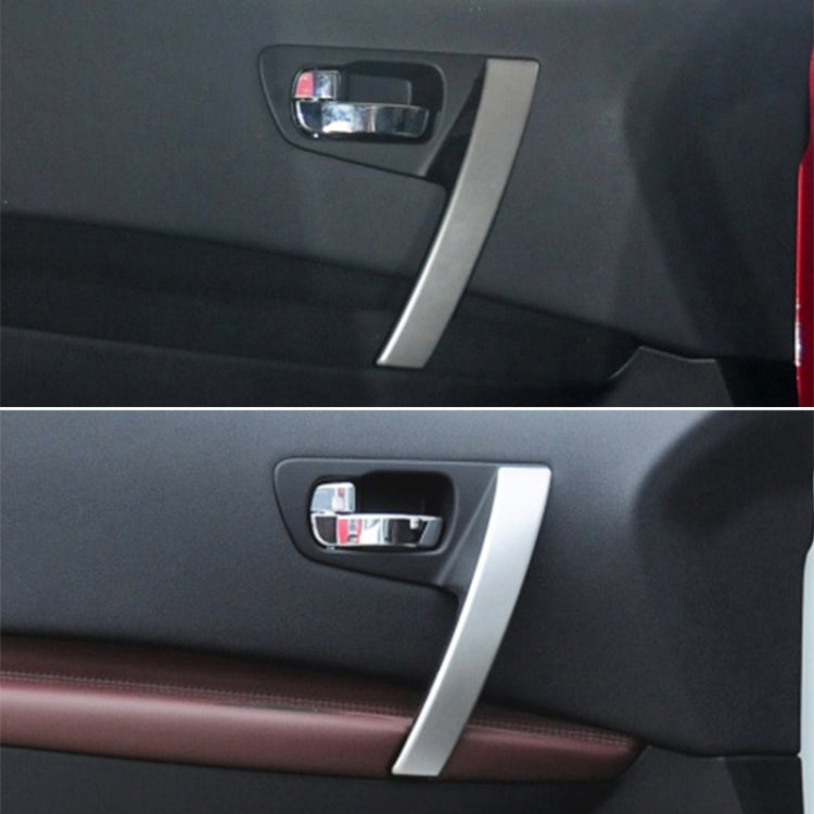 For Nissan Qashqai Left-Drive Car Door Inside Handle Base Bracket, Type:Base Left(Carbon Fiber) - Door Handles by PMC TechLife | Online Shopping South Africa | PMC TechLife | Buy Now Pay Later Mobicred