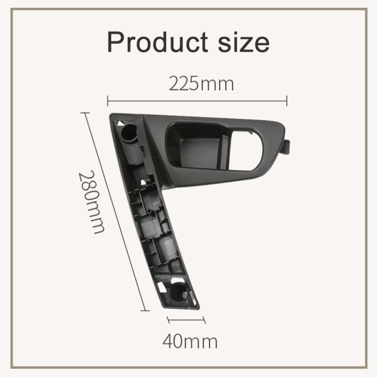 For Nissan Qashqai Left-Drive Car Door Inside Handle Base Bracket, Type:Base Right(Black) - free shipping - PMC TechLife - Order now!