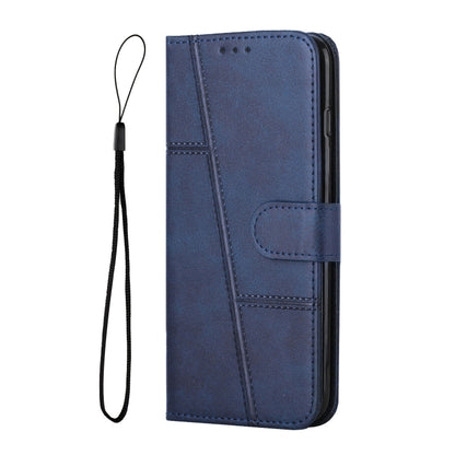 For Xiaomi Redmi K70 / K70 Pro Stitching Calf Texture Buckle Leather Phone Case(Blue) - K70 Pro Cases by PMC Jewellery | Online Shopping South Africa | PMC Jewellery | Buy Now Pay Later Mobicred