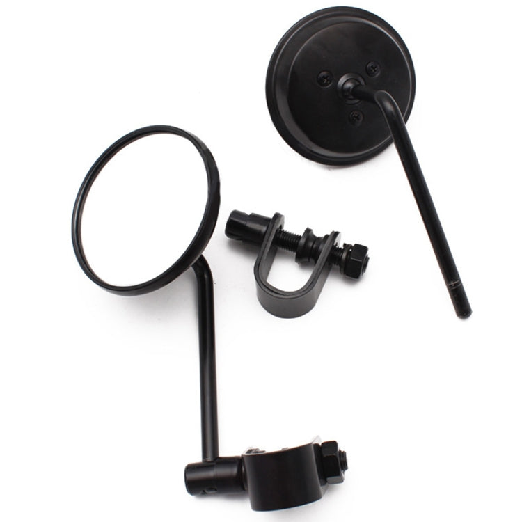 SF-127 Motorcycle Small Round Rearview Mirror Reversing Mirror(Black) - Side Mirrors by PMC Jewellery | Online Shopping South Africa | PMC Jewellery | Buy Now Pay Later Mobicred