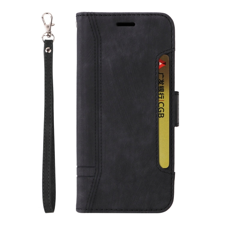 For iPhone 16 BETOPNICE Dual-side Buckle Leather Phone Case(Black) - iPhone 16 Cases by BETOPNICE | Online Shopping South Africa | PMC Jewellery | Buy Now Pay Later Mobicred