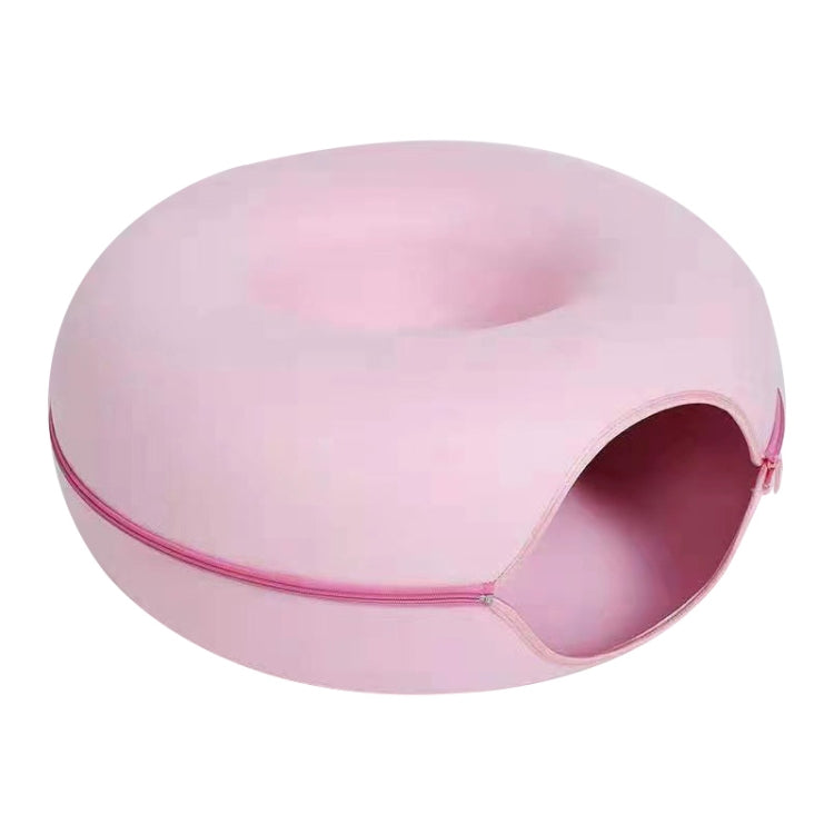 Round Wool Felt Cat Litter Tunnel Cat Litter, Size:60x60x27cm(Pink) - Pet Houses & Accessories by PMC TechLife | Online Shopping South Africa | PMC TechLife | Buy Now Pay Later Mobicred