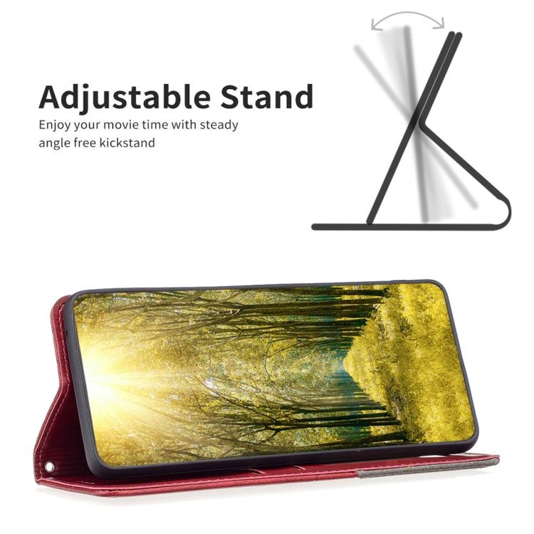 For iPhone 16 Pro Max Rhombus Texture Magnetic Leather Phone Case(Red) - iPhone 16 Pro Max Cases by PMC TechLife | Online Shopping South Africa | PMC TechLife | Buy Now Pay Later Mobicred