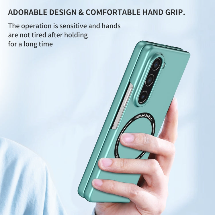 For Samsung Galaxy Z Fold5 Magsafe Magnetic Folding PC Phone Case(Light Blue) - Galaxy Z Fold5 Cases by PMC TechLife | Online Shopping South Africa | PMC TechLife