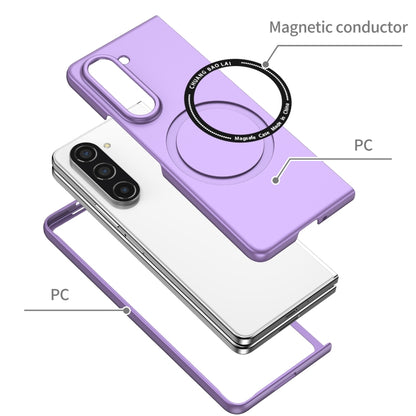 For Samsung Galaxy Z Fold5 Magsafe Magnetic Folding PC Phone Case(Purple) - Galaxy Z Fold5 Cases by PMC Jewellery | Online Shopping South Africa | PMC Jewellery