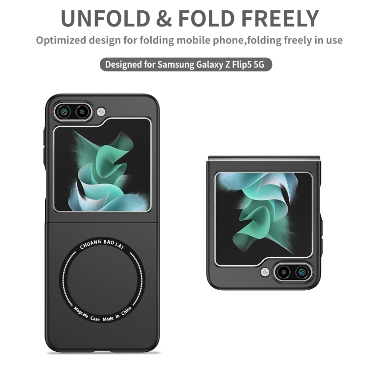 For Samsung Galaxy Z Flip5 5G Magsafe Magnetic Folding PC Phone Case(Black) - free shipping - PMC TechLife - Order now!