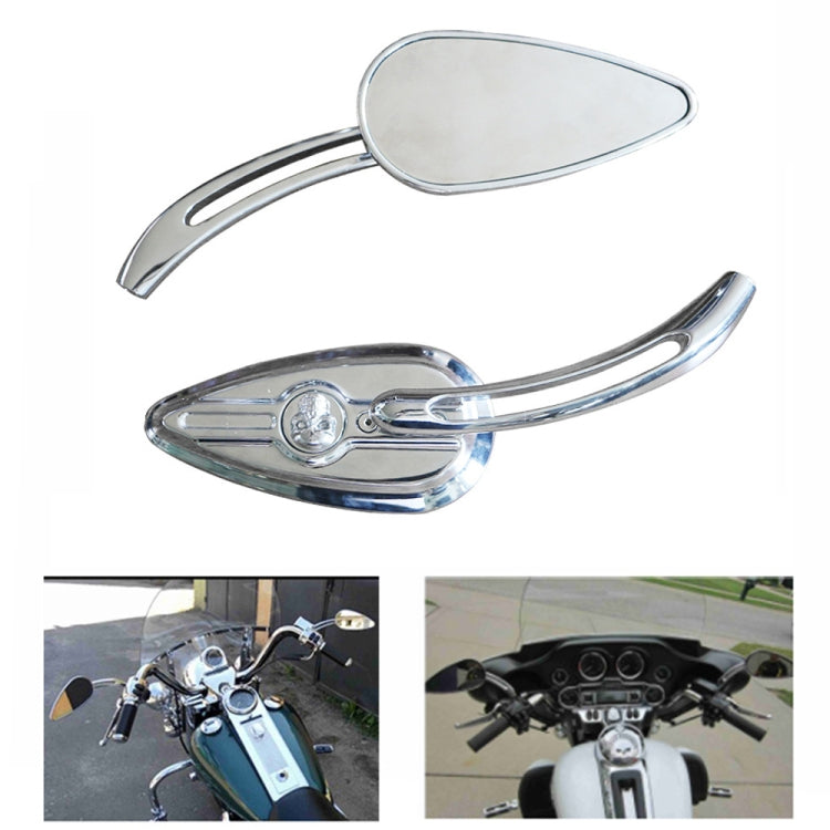 SF104 Motorcycle Modified Retro Rearview Mirror Reflective Mirror(Plating Silver) - Side Mirrors by PMC TechLife | Online Shopping South Africa | PMC TechLife | Buy Now Pay Later Mobicred