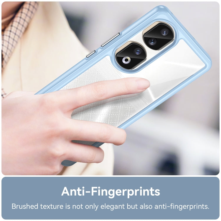 For Honor 80 Pro Colorful Series Acrylic Hybrid TPU Phone Case(Blue) - Honor Cases by PMC TechLife | Online Shopping South Africa | PMC TechLife | Buy Now Pay Later Mobicred