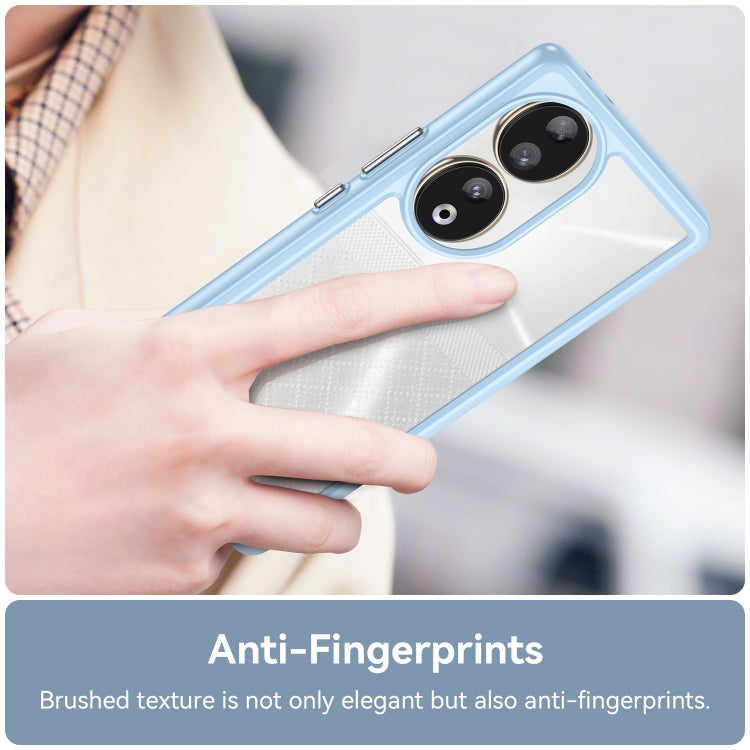 For Honor 80 Colorful Series Acrylic Hybrid TPU Phone Case(Blue) - Honor Cases by PMC TechLife | Online Shopping South Africa | PMC TechLife | Buy Now Pay Later Mobicred
