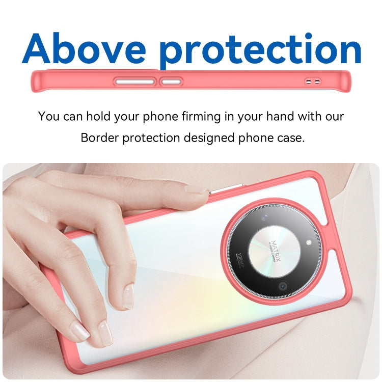 For Honor X9b Colorful Series Acrylic Hybrid TPU Phone Case(Red) - Honor Cases by PMC TechLife | Online Shopping South Africa | PMC TechLife | Buy Now Pay Later Mobicred