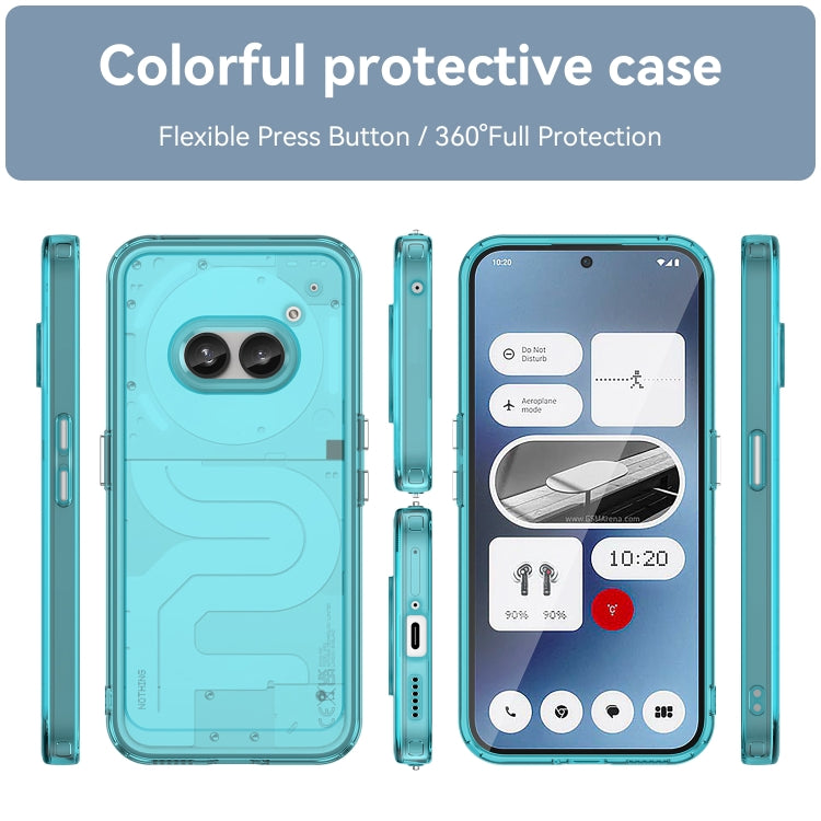 For Nothing Phone 2a Candy Series TPU Phone Case(Transparent Blue) - More Brand by PMC Jewellery | Online Shopping South Africa | PMC Jewellery