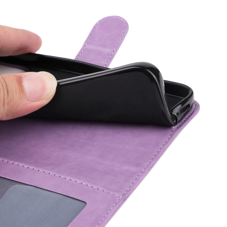 For Google Pixel 9 Embossed Sunflower Leather Phone Case(Purple) - Google Cases by PMC TechLife | Online Shopping South Africa | PMC TechLife | Buy Now Pay Later Mobicred