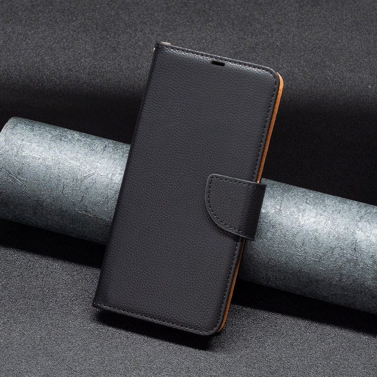 For iPhone 16 Litchi Texture Pure Color Flip Leather Phone Case(Black) - iPhone 16 Cases by PMC TechLife | Online Shopping South Africa | PMC TechLife | Buy Now Pay Later Mobicred
