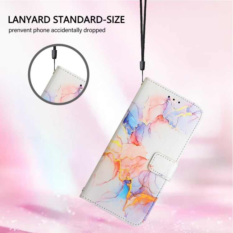 For iPhone SE 2024 PT003 Marble Pattern Flip Leather Phone Case(Galaxy Marble White LS004) - More iPhone Cases by PMC Jewellery | Online Shopping South Africa | PMC Jewellery | Buy Now Pay Later Mobicred