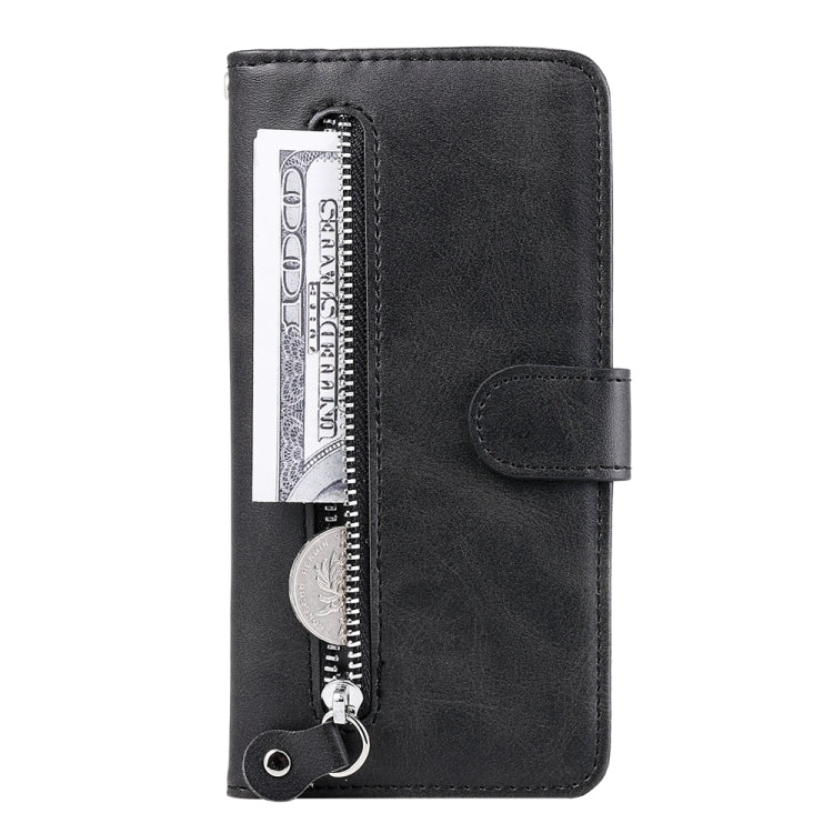 For Google Pixel 9 Pro Fashion Calf Texture Zipper Leather Phone Case(Black) - Google Cases by PMC TechLife | Online Shopping South Africa | PMC TechLife | Buy Now Pay Later Mobicred