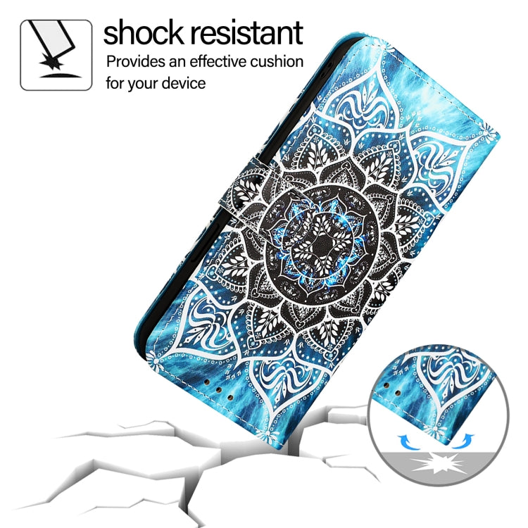 For iPhone SE 2024 Colored Drawing Pattern Plain Weave Leather Phone Case(Undersea Mandala) - More iPhone Cases by PMC Jewellery | Online Shopping South Africa | PMC Jewellery | Buy Now Pay Later Mobicred