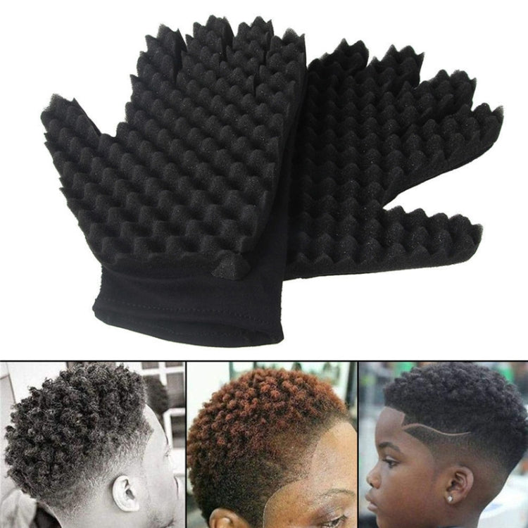 Single Sponge Wipe Black Hair Styling Gloves(Double-Sided) - free shipping - PMC TechLife - Order now!