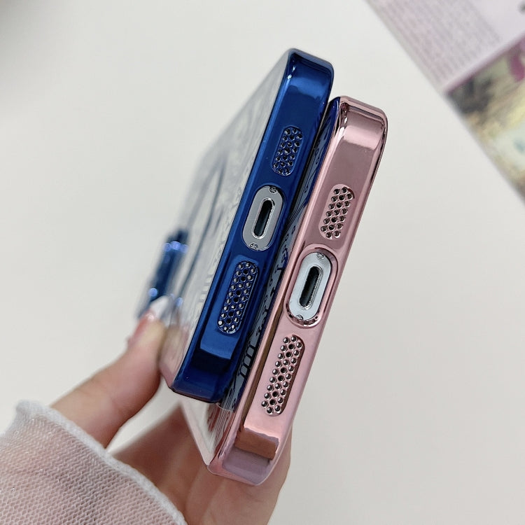 For iPhone 14 Pro Electroplated Circuit Board Pattern MagSafe Phone Case(Dark Blue) - iPhone 14 Pro Cases by PMC TechLife | Online Shopping South Africa | PMC TechLife
