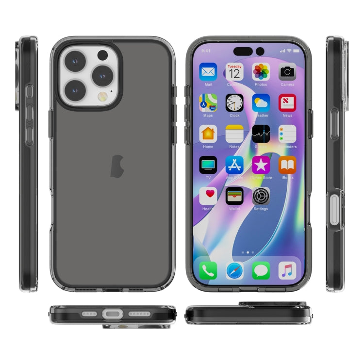 For iPhone 16 Pro Max Shockproof Terminator Transparent Phone Case(Grey) - iPhone 16 Pro Max Cases by PMC TechLife | Online Shopping South Africa | PMC TechLife | Buy Now Pay Later Mobicred