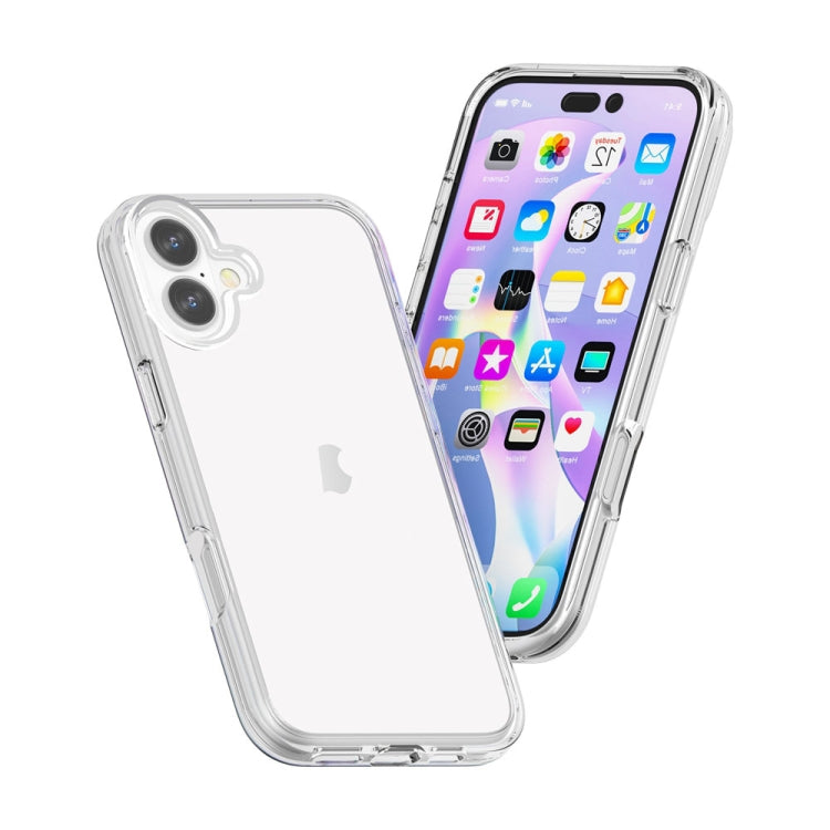 For iPhone 16 Shockproof Terminator Transparent Phone Case(Transparent) - iPhone 16 Cases by PMC TechLife | Online Shopping South Africa | PMC TechLife | Buy Now Pay Later Mobicred