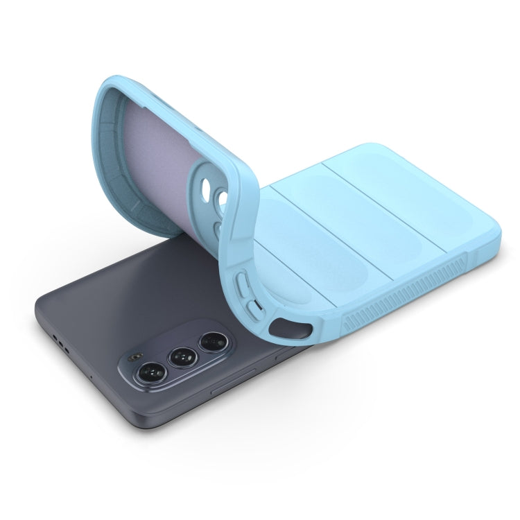 For Motorola Moto G62 5G Magic Shield TPU + Flannel Phone Case(Dark Green) - Motorola Cases by PMC TechLife | Online Shopping South Africa | PMC TechLife | Buy Now Pay Later Mobicred