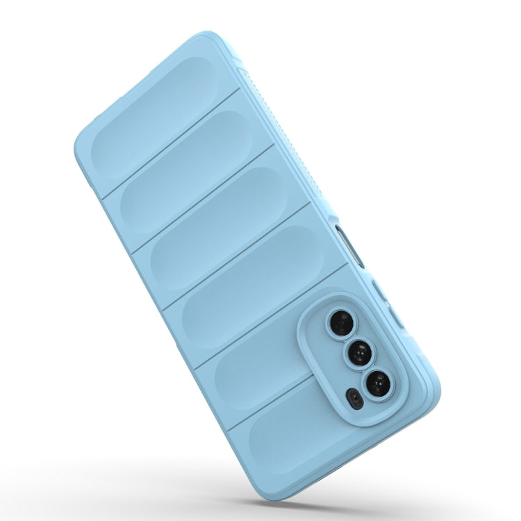For Motorola Moto G62 5G Magic Shield TPU + Flannel Phone Case(White) - Motorola Cases by PMC TechLife | Online Shopping South Africa | PMC TechLife | Buy Now Pay Later Mobicred