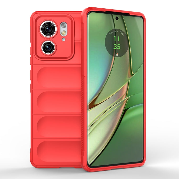 For Motorola Edge 40 5G Magic Shield TPU + Flannel Phone Case(Red) - free shipping - PMC TechLife - Order now!