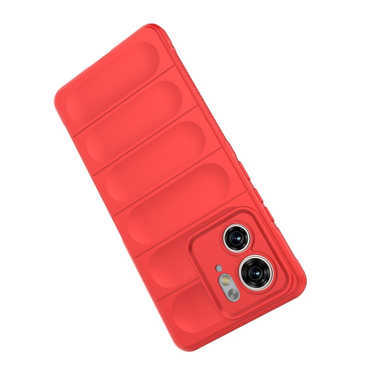 For Motorola Edge 40 5G Magic Shield TPU + Flannel Phone Case(Red) - free shipping - PMC TechLife - Order now!