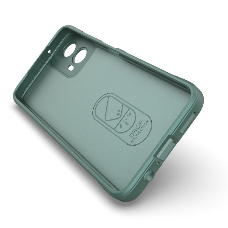 For Motorola Moto G34 5G Magic Shield TPU + Flannel Phone Case(White) - Motorola Cases by PMC TechLife | Online Shopping South Africa | PMC TechLife | Buy Now Pay Later Mobicred