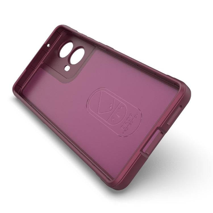 For Motorola Moto G85 5G Global Magic Shield TPU + Flannel Phone Case(Dark Grey) - free shipping - PMC TechLife - Order now!