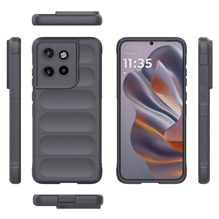 For Motorola Edge 50 Neo Magic Shield TPU + Flannel Phone Case(Dark Grey) - free shipping - PMC TechLife - Order now!