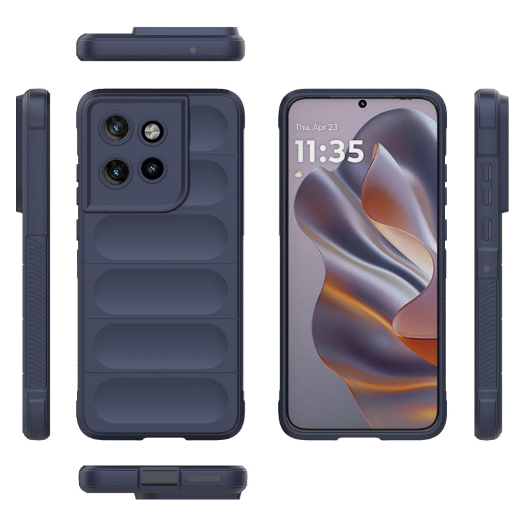 For Motorola Edge 50 Neo Magic Shield TPU + Flannel Phone Case(Dark Blue) - free shipping - PMC TechLife - Order now!